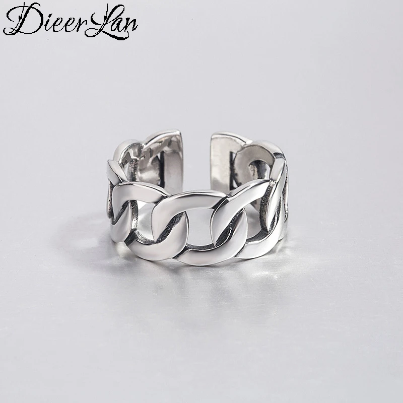 DIEERLAN Bohemian Vintage 925 Sterling Silver Big Hollow Rings for Women Adjustable Rings Wedding Engagement Jewelry Girls Gift
DIEERLAN Bohemian Vintage 925 Sterling Silver Big Hollow Rings for Women Adjustable Rings Wedding Engagement Jewelry Girls Gift