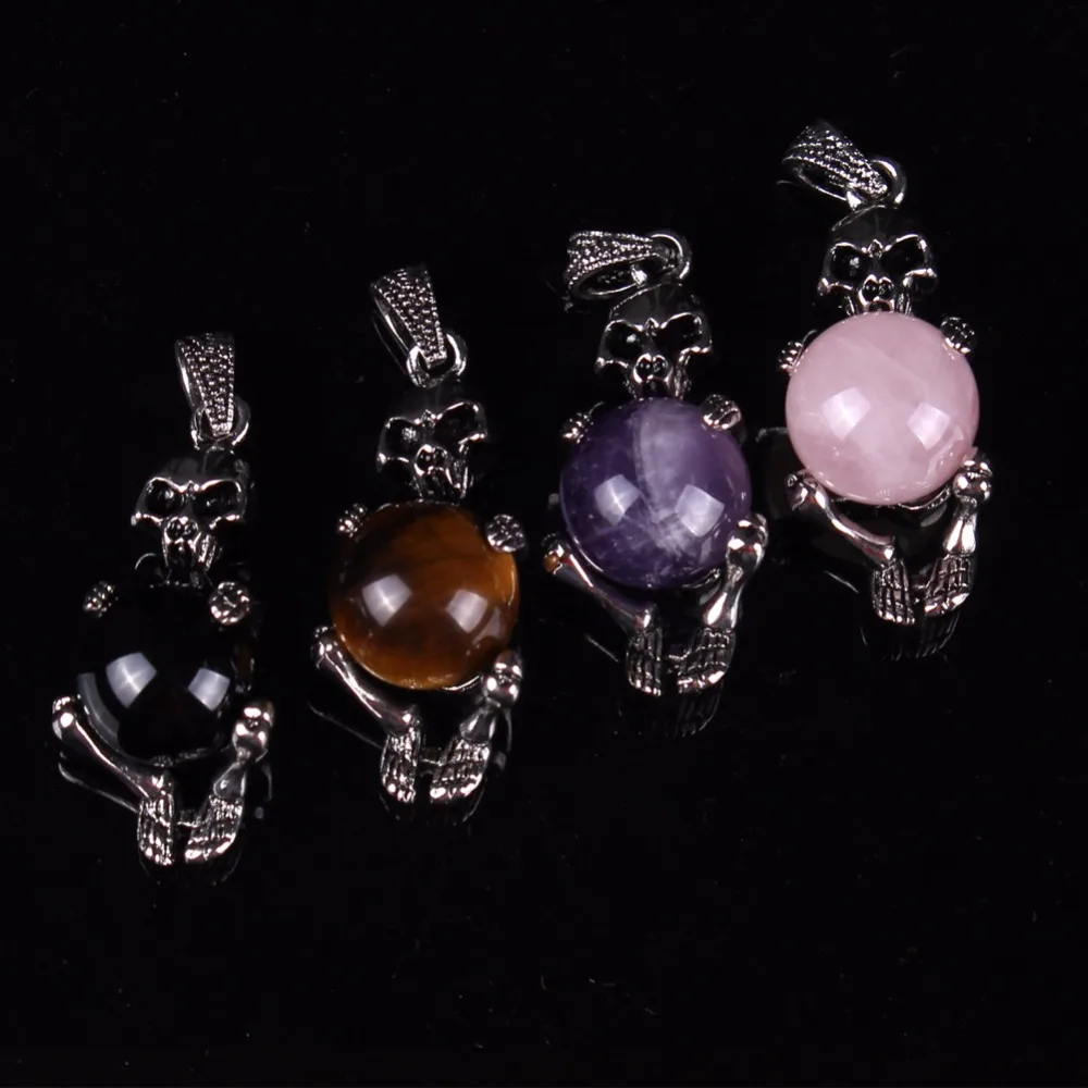 Skeleton Wrapped Round Moving Natural Clear Rose Crystal Quartz Ball Spheres Gothic Power Healing Chakra Reiki Stone Pendant
Skeleton Wrapped Round Moving Natural Clear Rose Crystal Quartz Ball Spheres Gothic Power Healing Chakra Reiki Stone Pendant