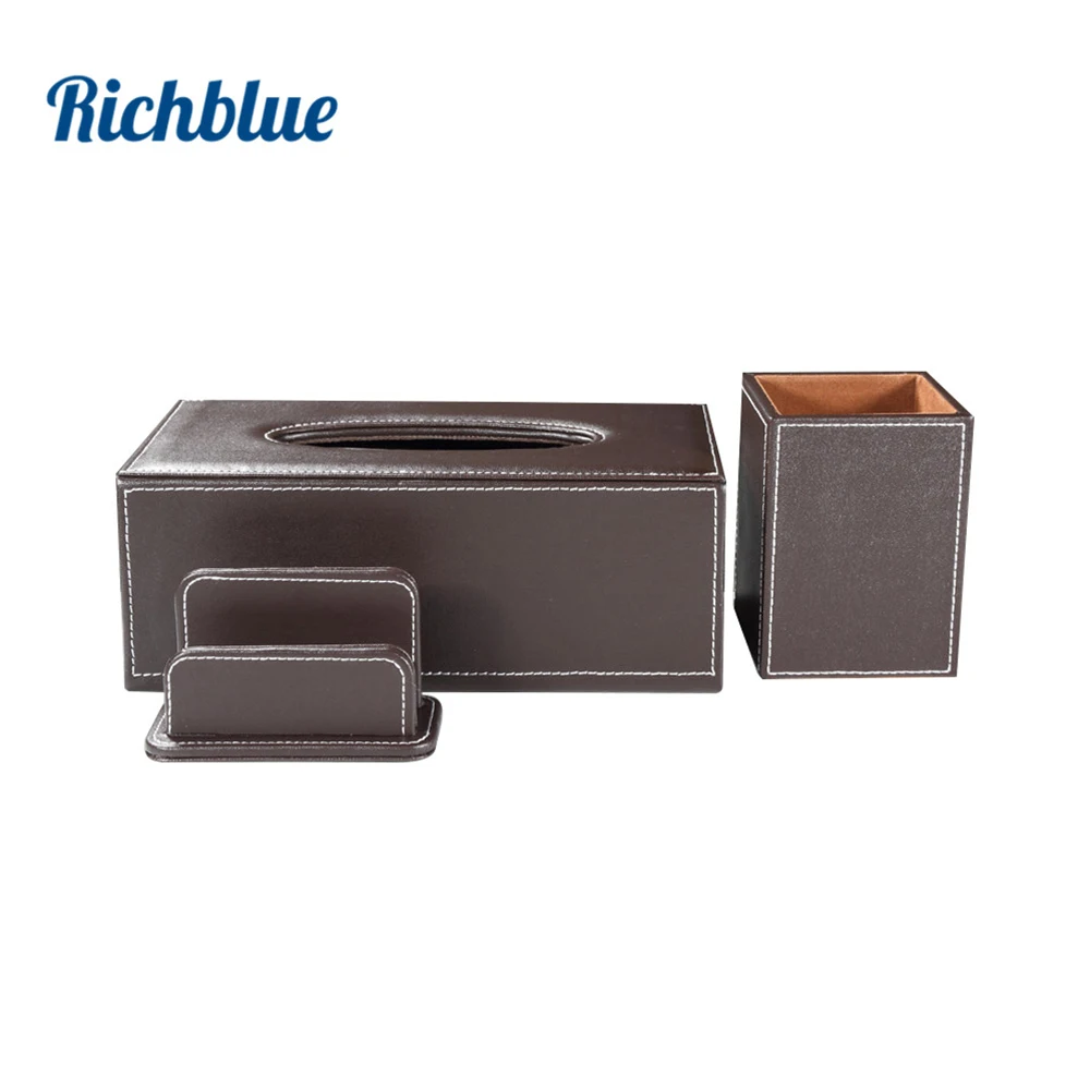 High Quality PU Leather Office Desk Organizer Set Accessories Storage Box Tissue Case Pen Holder Business Card Holder Stand
High Quality PU Leather Office Desk Organizer Set Accessories Storage Box Tissue Case Pen Holder Business Card Holder Stand