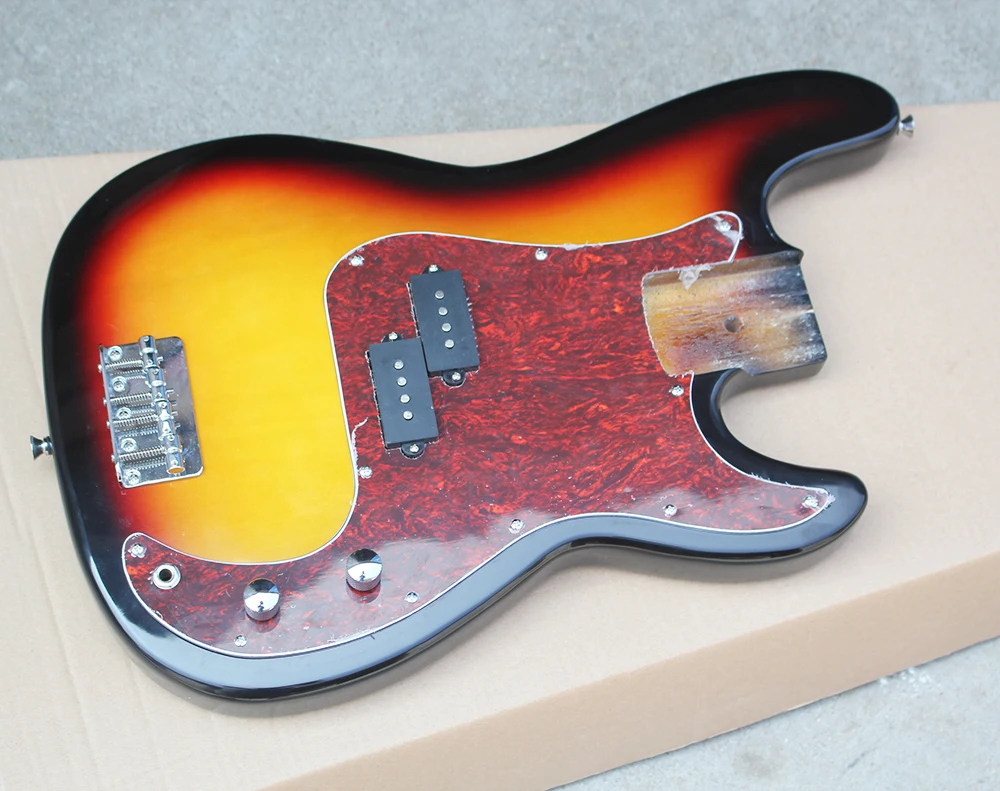 Tobacco Sunburst Basswood Electric Guitar Body with Red Tortoiseshell Pickguard,2 Black Pickups,offering customized services
Tobacco Sunburst Basswood Electric Guitar Body with Red Tortoiseshell Pickguard,2 Black Pickups,offering customized services