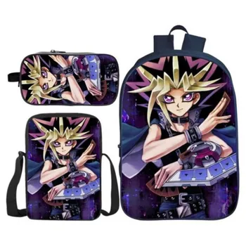 3Pcs/Set Printing 3D Yu-Gi-Oh Kids Shoulder Backpack for Children School Bags Duel Monsters Boys and Girls Bookbag Student Gift
3Pcs/Set Printing 3D Yu-Gi-Oh Kids Shoulder Backpack for Children School Bags Duel Monsters Boys and Girls Bookbag Student Gift