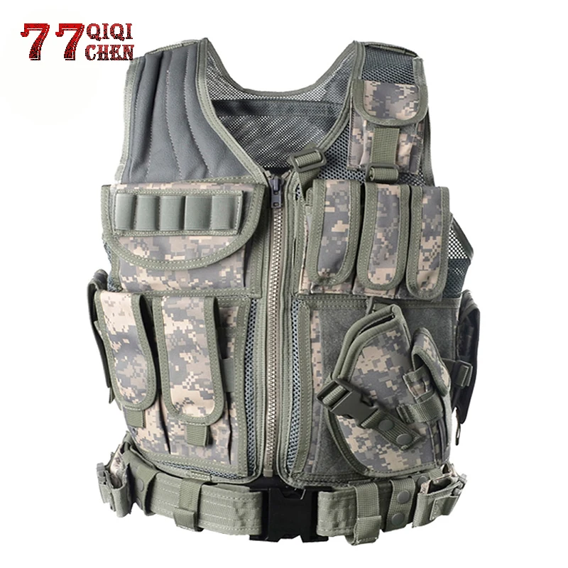 Unloading Tactical Mens Combat Vest Tactical Army Military Fans Camouflage Vest Body Cs Jungle Equipment
Unloading Tactical Mens Combat Vest Tactical Army Military Fans Camouflage Vest Body Cs Jungle Equipment