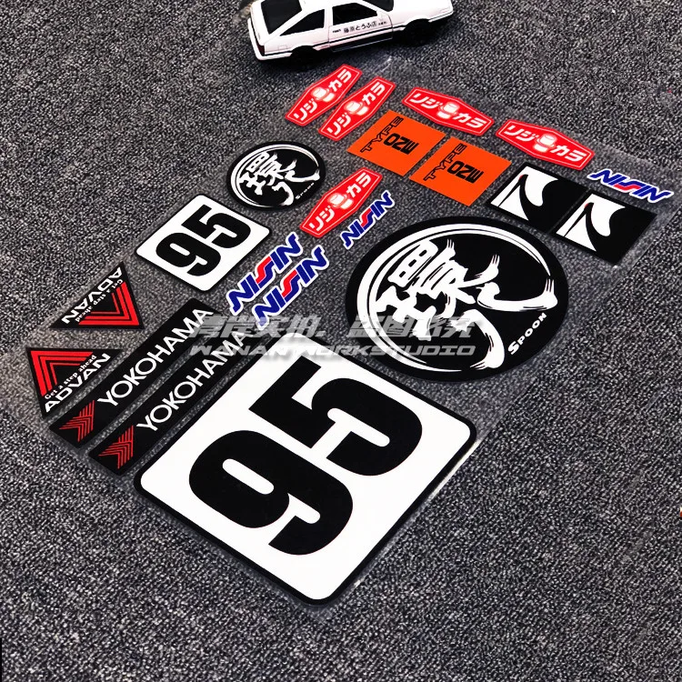 Set of 21PCS Car Styling Motorcycle Decorate Sticker Bumper Waterproof for Yokohama 95 Spoon Sports Advan Loop TYPE ONE
Set of 21PCS Car Styling Motorcycle Decorate Sticker Bumper Waterproof for Yokohama 95 Spoon Sports Advan Loop TYPE ONE
