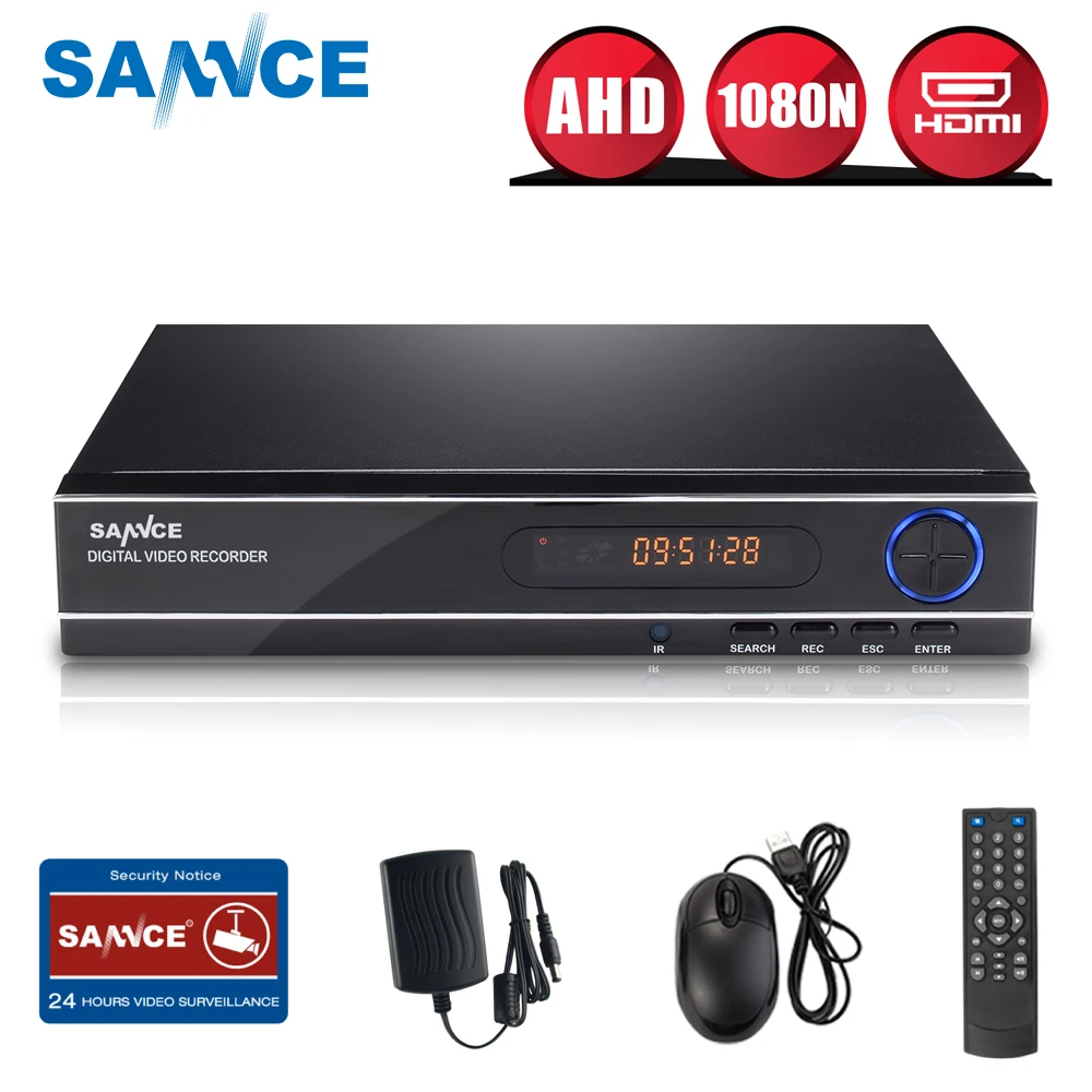 SANNCE AHD 8CH 5 IN1 1080N CCTV DVR Digital Video Recorder Home Security Surveillance System Full H.264 HDMI P2P Remote Access
SANNCE AHD 8CH 5 IN1 1080N CCTV DVR Digital Video Recorder Home Security Surveillance System Full H.264 HDMI P2P Remote Access