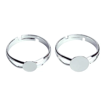10pcs 6/8/10mm Copper Open Ring Base Adjustable Ring Setting Silver Color Blank Cabochon Settings Cameo Ring Accessories K0046
10pcs 6/8/10mm Copper Open Ring Base Adjustable Ring Setting Silver Color Blank Cabochon Settings Cameo Ring Accessories K0046