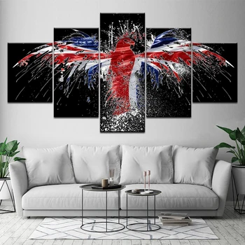 Print Poster 5 Panel Eagle British flag Wall Art Abstract Canvas Painting bedroom living Room Home Decor Artwork Modular Picture
Print Poster 5 Panel Eagle British flag Wall Art Abstract Canvas Painting bedroom living Room Home Decor Artwork Modular Picture