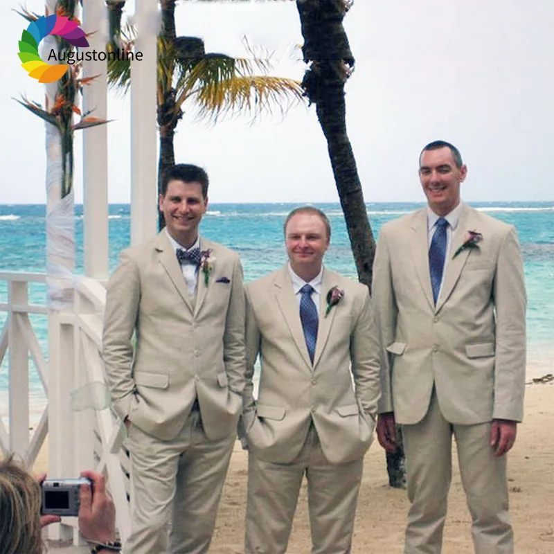 Slim Fit Beach Wedding Men Suits Groom Wear Terno Tuxedos 2 Pieces (Jacket+Pants) Bridegroom Suits Groomsman Costume Homme
Slim Fit Beach Wedding Men Suits Groom Wear Terno Tuxedos 2 Pieces (Jacket+Pants) Bridegroom Suits Groomsman Costume Homme