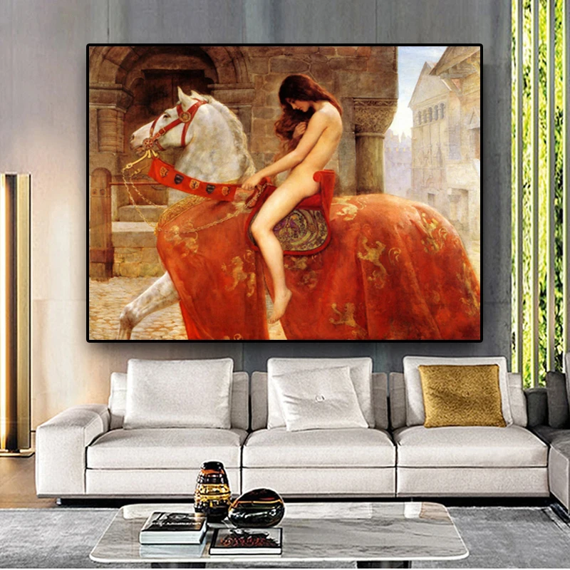 Lady Godiva by John Collie Nude Woman Canvas Painting Posters and Prints Scandinavian Wall Pop Art Picture for living Room Decor
Lady Godiva by John Collie Nude Woman Canvas Painting Posters and Prints Scandinavian Wall Pop Art Picture for living Room Decor