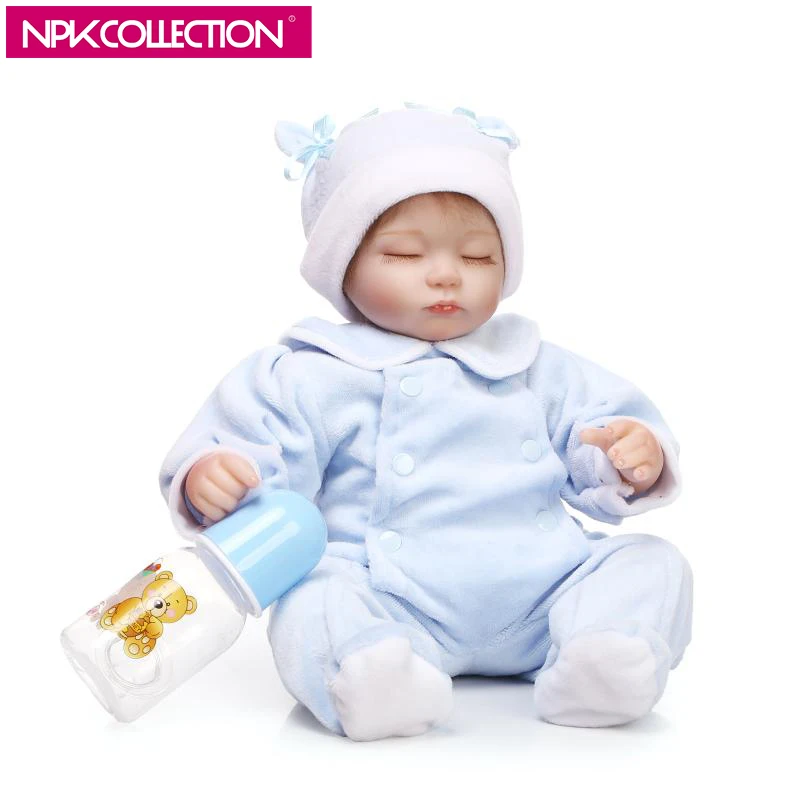 NPK 17 Inch Sleeping Soft Silicone Reborn Baby Girl Doll Realistic Looking Cute Lovely Baby Doll Reborn Toddler Educational Gift
NPK 17 Inch Sleeping Soft Silicone Reborn Baby Girl Doll Realistic Looking Cute Lovely Baby Doll Reborn Toddler Educational Gift