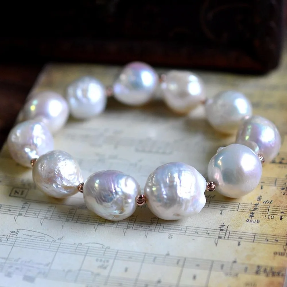 2019 new 100% Natural white Baroque big 11-13mm Pearl Bracelet Fashion elasticity bracelets For women Free shipping
2019 new 100% Natural white Baroque big 11-13mm Pearl Bracelet Fashion elasticity bracelets For women Free shipping