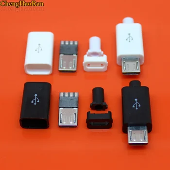ChengHaoRan 100sets Soldering Welding wire link USB cable DIY Micro USB Male Plug Connectors Kit with Covers Black white
ChengHaoRan 100sets Soldering Welding wire link USB cable DIY Micro USB Male Plug Connectors Kit with Covers Black white