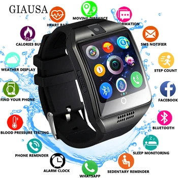 2019 Bluetooth Smart Watch Q18 With Camera Facebook Whatsapp Twitter Sync SMS Smartwatch Support SIM TF Card For IOS Android
2019 Bluetooth Smart Watch Q18 With Camera Facebook Whatsapp Twitter Sync SMS Smartwatch Support SIM TF Card For IOS Android