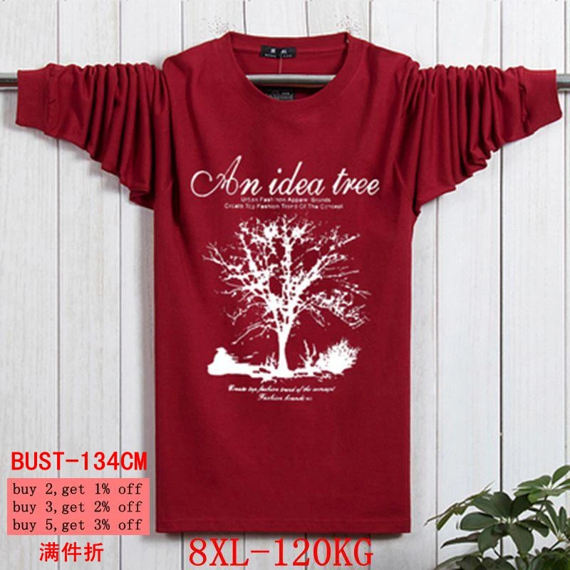 Men's t-shirt 8XL long-sleeved large size large size 6XL 7XL printed Christmas wishing tree autumn t-shirt cotton T-shirt dark b
Men's t-shirt 8XL long-sleeved large size large size 6XL 7XL printed Christmas wishing tree autumn t-shirt cotton T-shirt dark b