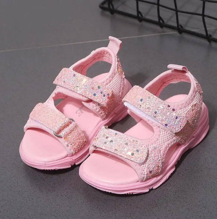 New Girls Princess Beach Shoes Kids Summer Sandals With Sequins Fashion Boys Mesh Sports Sandal Black Pink White EU 21-30
New Girls Princess Beach Shoes Kids Summer Sandals With Sequins Fashion Boys Mesh Sports Sandal Black Pink White EU 21-30