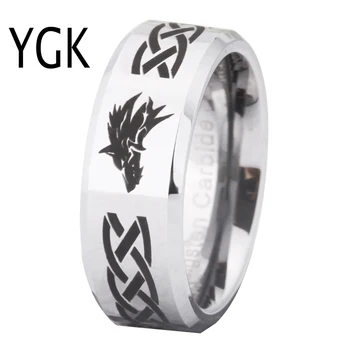 Ring Wemen Men's Classic Weeding Ring For Men 8MM Legend of Zelda&Wolf Silver Bevel Fashion Tungsten Engagement Silver Ring
Ring Wemen Men's Classic Weeding Ring For Men 8MM Legend of Zelda&Wolf Silver Bevel Fashion Tungsten Engagement Silver Ring