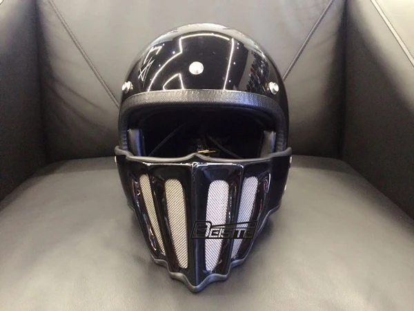 Яркий черный цвет мотоциклетный шлем бренд Япония Томпсон стеклянный стальной