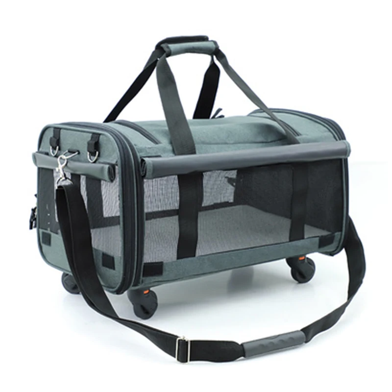 Pull rod Pet bag Carrier car Seat Basket Collapsible universal wheels portable pet bag Cat dog bag travel cat bag small pet Box
Pull rod Pet bag Carrier car Seat Basket Collapsible universal wheels portable pet bag Cat dog bag travel cat bag small pet Box