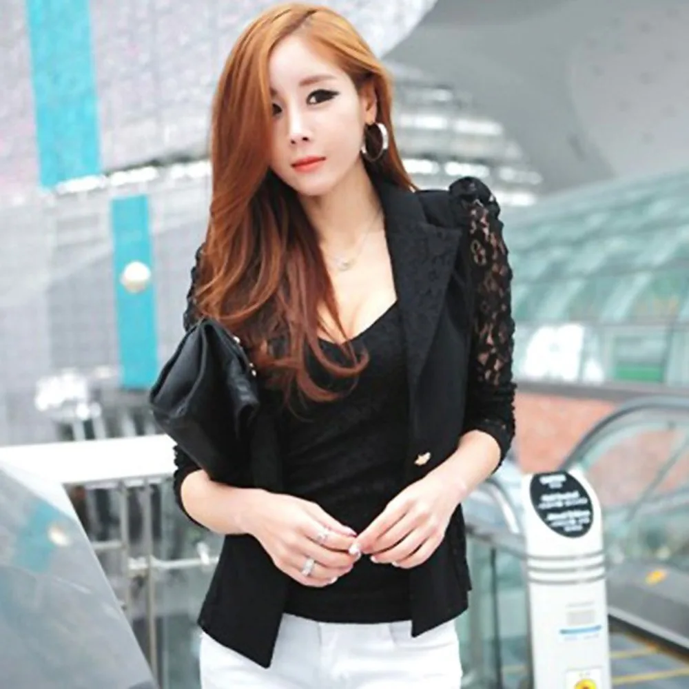 2019 Summer Blazer Women Jacket Large Sizes Blazer Coat Lace Splicing Long Sleeves Slim Thin Coat female Work Wear Oversized 3XL
2019 Summer Blazer Women Jacket Large Sizes Blazer Coat Lace Splicing Long Sleeves Slim Thin Coat female Work Wear Oversized 3XL