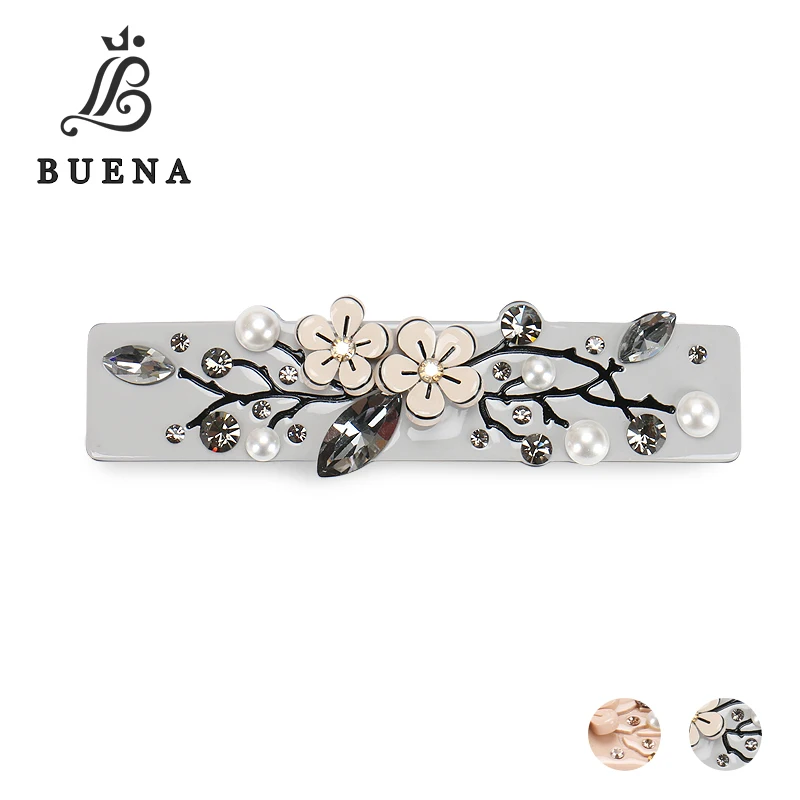 Buena Cellulose acetate Austria crystal hair clips Petal rhinestone pearls hair jewelry NG001
Buena Cellulose acetate Austria crystal hair clips Petal rhinestone pearls hair jewelry NG001