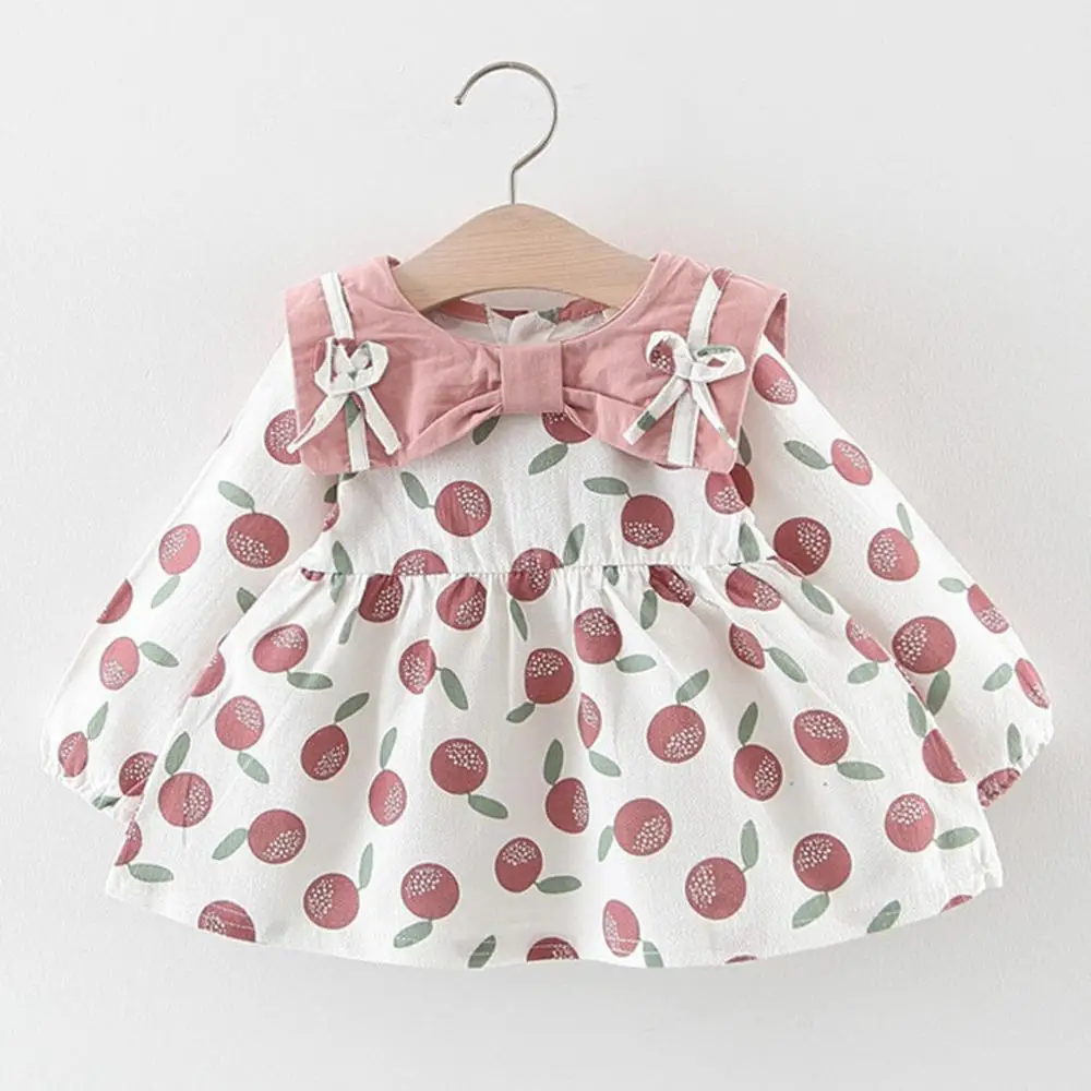 2019 Autumn Winter Dress Cute Newborn Infant Baby Girls Clothes Casual Long Sleeve Bow Orange Print Princess Dresses 6-24M
2019 Autumn Winter Dress Cute Newborn Infant Baby Girls Clothes Casual Long Sleeve Bow Orange Print Princess Dresses 6-24M