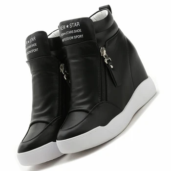 GOGORUNS high top running shoes women flat sole side zipper increased sports running sneakers women
GOGORUNS high top running shoes women flat sole side zipper increased sports running sneakers women