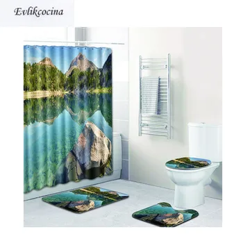 Free Shipping 4Pcs Clear Morning Forest Banyo Bath Mats Set Antislip Bathroom Tapete Banheiro Washable Toilet Rugs Alfombra Bano
Free Shipping 4Pcs Clear Morning Forest Banyo Bath Mats Set Antislip Bathroom Tapete Banheiro Washable Toilet Rugs Alfombra Bano