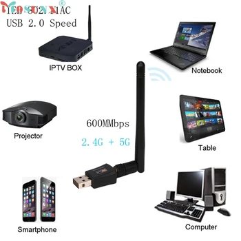 600 Mbps Dual Band 2.4/5Ghz Wireless USB WiFi Network Adapter w/Antenna 802.11AC drop shipping 0720
600 Mbps Dual Band 2.4/5Ghz Wireless USB WiFi Network Adapter w/Antenna 802.11AC drop shipping 0720