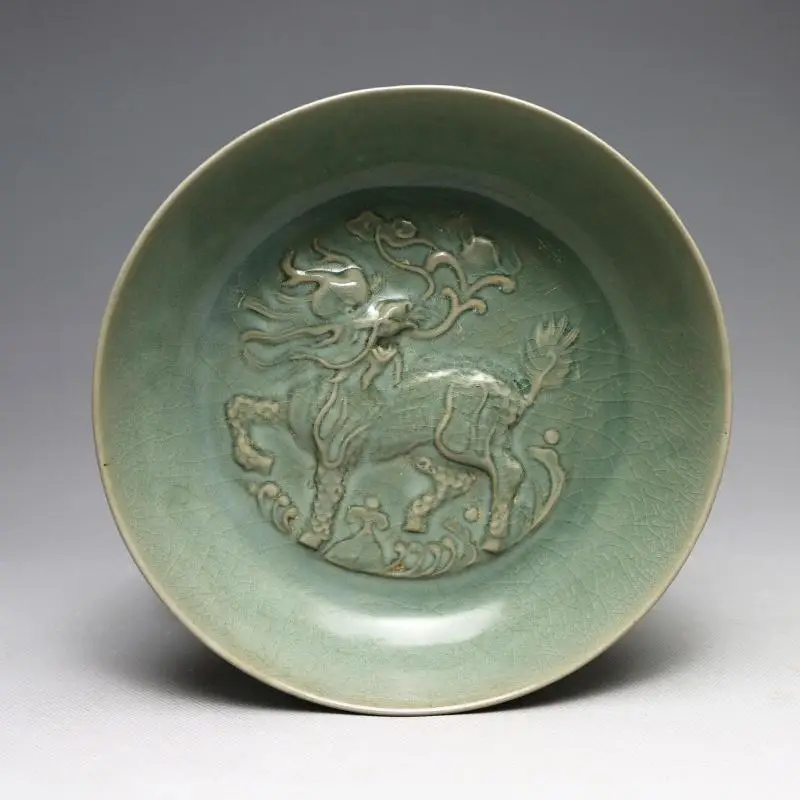 Rare Song Dynasty(961--1275)LongQuan Kiln porcelain bowl,Kirin, best collection & adornment
Rare Song Dynasty(961--1275)LongQuan Kiln porcelain bowl,Kirin, best collection & adornment