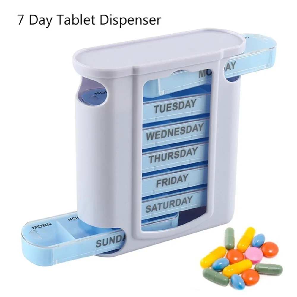 7-DAY Weekly Stacking Tower Large 4 Daily Compartments Tablet Box Pill Box Medicine Tablets Holder Dispenser Pill Organiser Box
7-DAY Weekly Stacking Tower Large 4 Daily Compartments Tablet Box Pill Box Medicine Tablets Holder Dispenser Pill Organiser Box