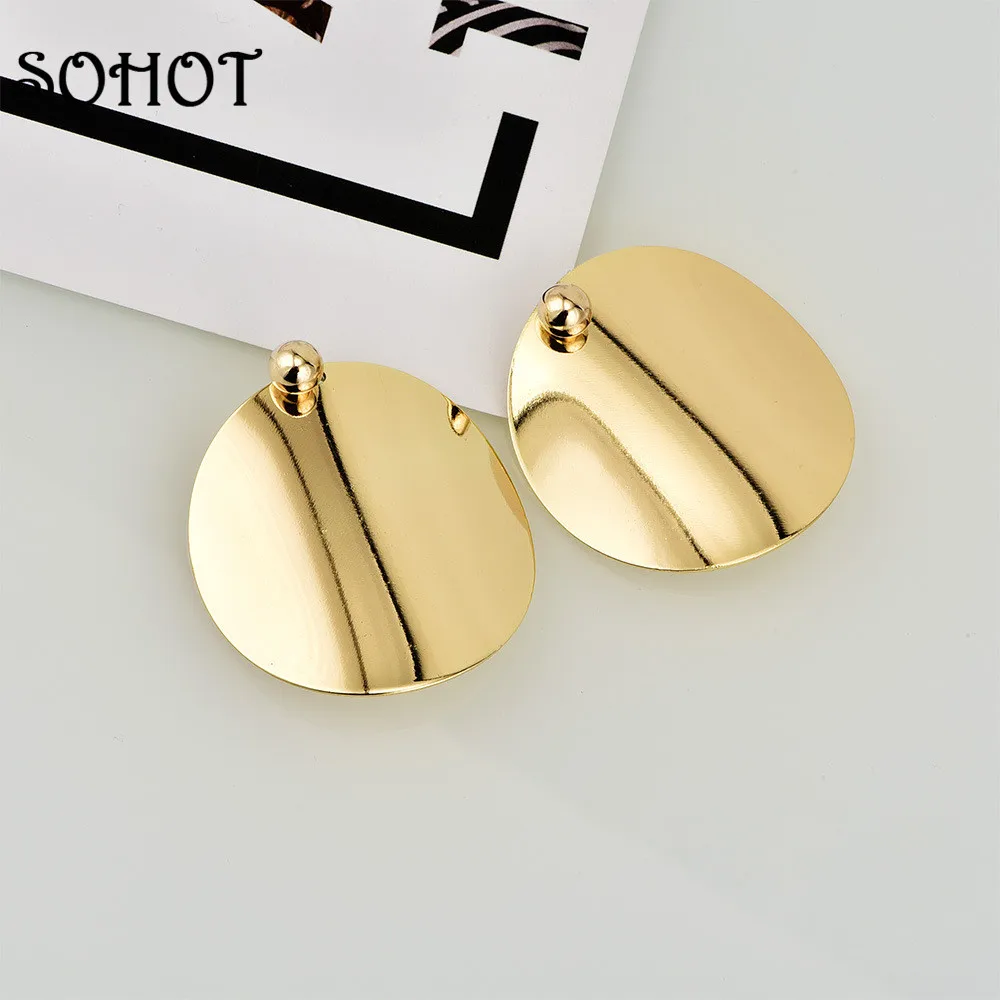 SOHOT Minimalist Style Hot Fashion Drop Earrings High Quality Gold Silver Color Round Sequins Jewelry Bijoux For Women Birthday
SOHOT Minimalist Style Hot Fashion Drop Earrings High Quality Gold Silver Color Round Sequins Jewelry Bijoux For Women Birthday