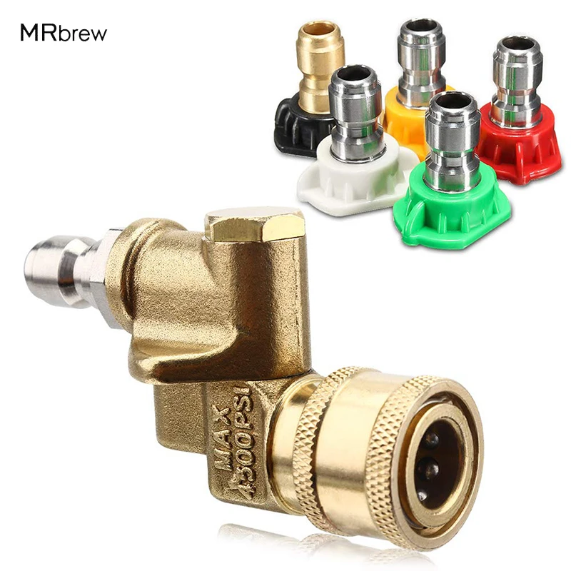 Pressure Wash Tip Set 2.5GPM, 4500PSI Quick Connect Swivel Coupler, Multiple Degrees Washer Spray Nozzle Tips,1/4’’
Pressure Wash Tip Set 2.5GPM, 4500PSI Quick Connect Swivel Coupler, Multiple Degrees Washer Spray Nozzle Tips,1/4’’