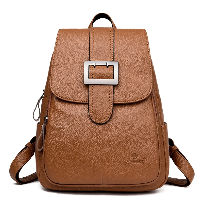 2019 women leather backpacks female Large capacity travel backpack for girls school backpacks sac a dos vintage belt back pack
2019 women leather backpacks female Large capacity travel backpack for girls school backpacks sac a dos vintage belt back pack