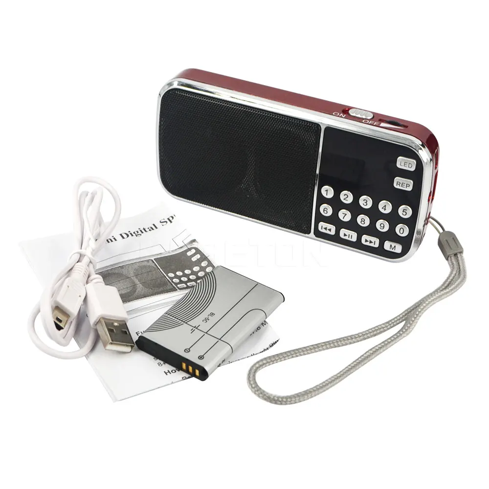 kebidu 2017 New L-088 Portable FM Radio Speaker Digital Stereo Mini Music Player with TF Card USB AUX Input Sound Box
kebidu 2017 New L-088 Portable FM Radio Speaker Digital Stereo Mini Music Player with TF Card USB AUX Input Sound Box