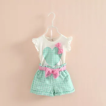 Newest Princess Kid Girls Sleeveless Heart Bow Shirt+Plaid Short Pants Outfits Children Sets
Newest Princess Kid Girls Sleeveless Heart Bow Shirt+Plaid Short Pants Outfits Children Sets