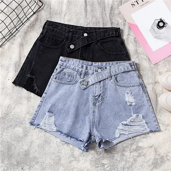 Women Shorts Cotton Jeans Casual Shorts High Waist 2019 Summer Fashion Ripped Hole Loose Denim Short Jeans Feminino WH49
Women Shorts Cotton Jeans Casual Shorts High Waist 2019 Summer Fashion Ripped Hole Loose Denim Short Jeans Feminino WH49