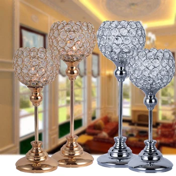 Crystal Table Lamp Metal Silver Candle Holder Stand Candlesticks Lantern for Wedding Centerpieces Candelabra Decoration
Crystal Table Lamp Metal Silver Candle Holder Stand Candlesticks Lantern for Wedding Centerpieces Candelabra Decoration