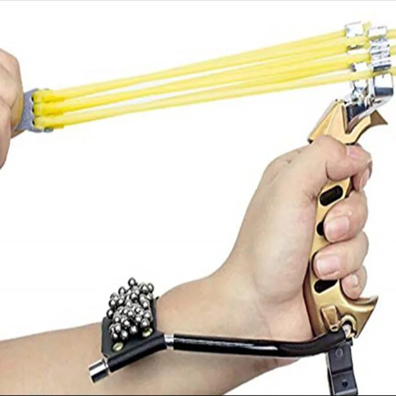 Aluminum Alloy Slingshot Hunting Wrist Flat Rubber Band Powerful Shooting Fishing Hunting Outdoor Tools
Aluminum Alloy Slingshot Hunting Wrist Flat Rubber Band Powerful Shooting Fishing Hunting Outdoor Tools