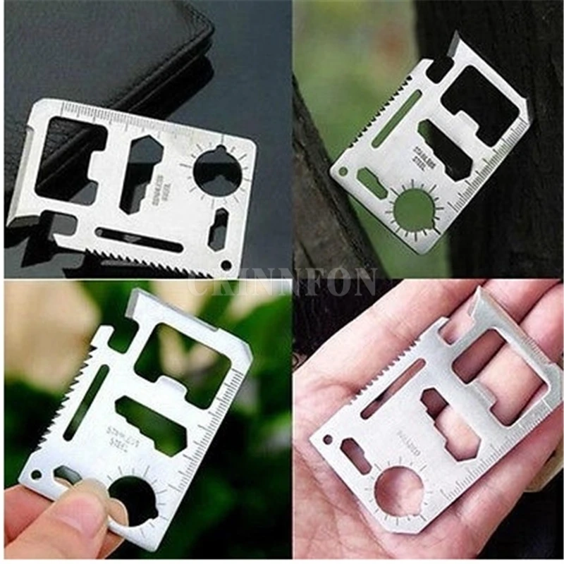 DHL 1000PCS Multi Tools 11 in 1 Multifunction Outdoor Hunting Survival Camping Pocket Military Credit Card Knife Silver
DHL 1000PCS Multi Tools 11 in 1 Multifunction Outdoor Hunting Survival Camping Pocket Military Credit Card Knife Silver