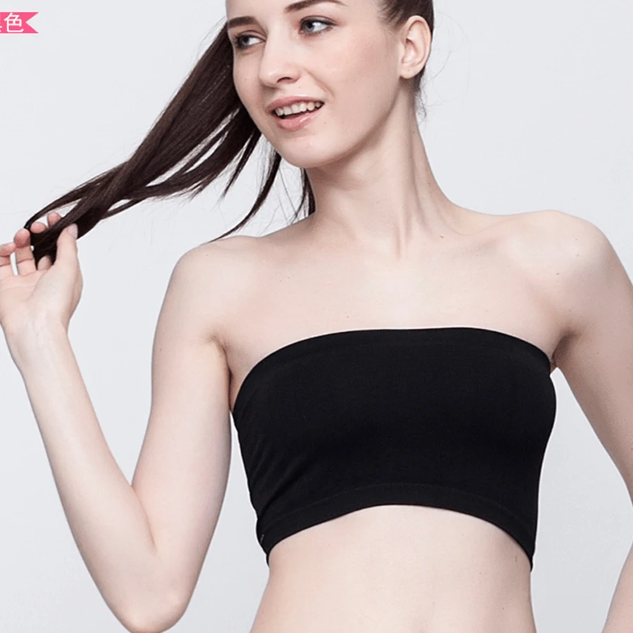 Women Stretch Bandeau tube tops strapless top Tube wireless bra Off Shoulder Apparel Top Female Clothing Clothes 2018
Women Stretch Bandeau tube tops strapless top Tube wireless bra Off Shoulder Apparel Top Female Clothing Clothes 2018