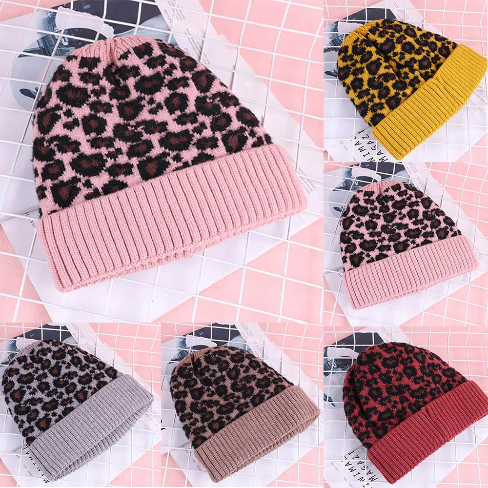 Womens Winter Warm Leopard Print Knitted Sleeve Hat Plus Velvet Wooly Cap Cool and warm hat, mature and cute hat
Womens Winter Warm Leopard Print Knitted Sleeve Hat Plus Velvet Wooly Cap Cool and warm hat, mature and cute hat