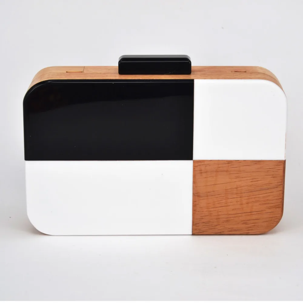 Khnmeet Wood Design Clutch Khnmeet Wood Design Clutch