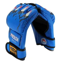 2018 Wholesale Professional Comfortable Thickening Gloves Half Finger Sandbags Fight MMA Boxing Safety Sportswear Accessories image