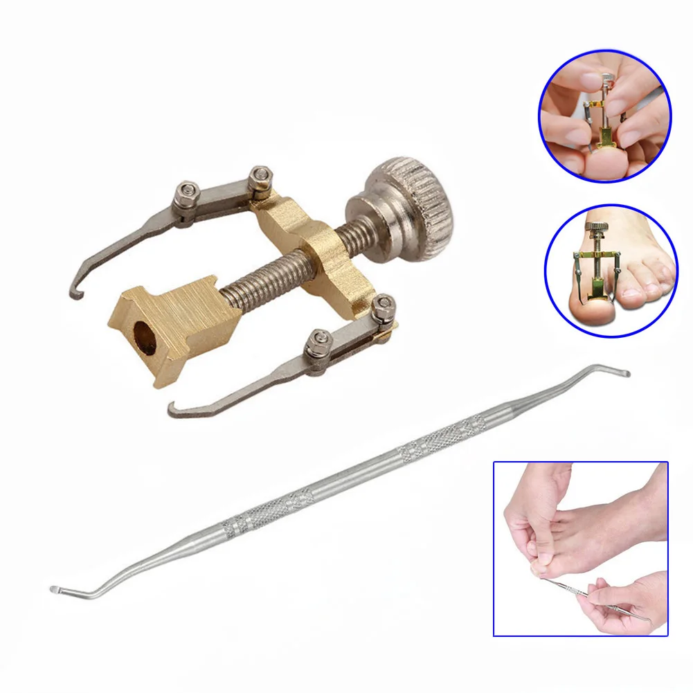 

Stainless Steel Ingrown Toenail Correction Tool Toe Nail Fixer Pedicure Recover Lifter Toe File Cleaner Hook Toenail Treatment
