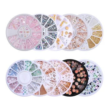 NEE JOLIE AB Color Nail Rhinestones Stud Rose Gold Rivet Marquise Circle Star Round Square Mixed 3D Nail Art Decoration
NEE JOLIE AB Color Nail Rhinestones Stud Rose Gold Rivet Marquise Circle Star Round Square Mixed 3D Nail Art Decoration