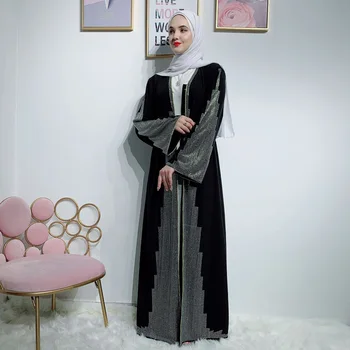 Diamonds Open Abaya Kimono Cardigan Kaftan Robe Dubai Muslim Hijab Dress Caftan Elbise Islamic Clothing Abayas For Women Robe
Diamonds Open Abaya Kimono Cardigan Kaftan Robe Dubai Muslim Hijab Dress Caftan Elbise Islamic Clothing Abayas For Women Robe