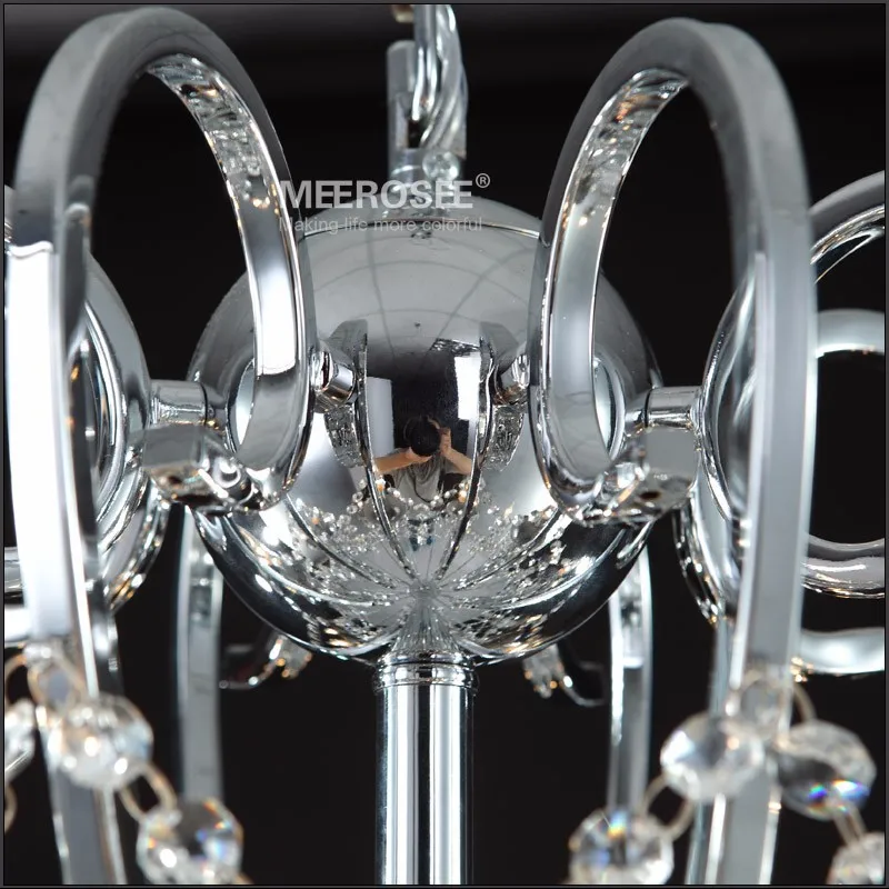 Large 28 Arms Wrought Iron Chandelier Crystal Light Fixture Chrome Lustre De Sala Crystal Hanging Lamp (6)