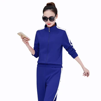 Rlyaeiz Europe 2018 Autumn 2 Piece Set Women Tracksuit Fashion Striped Zipper Hoodies + Pants Sporting Suits Female Sportswear
Rlyaeiz Europe 2018 Autumn 2 Piece Set Women Tracksuit Fashion Striped Zipper Hoodies + Pants Sporting Suits Female Sportswear