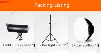 Godox Quicker1200DII indoor Flash Shooting Photo lighting portrait photographic fill lamp Set CD50 T03
Godox Quicker1200DII indoor Flash Shooting Photo lighting portrait photographic fill lamp Set CD50 T03
