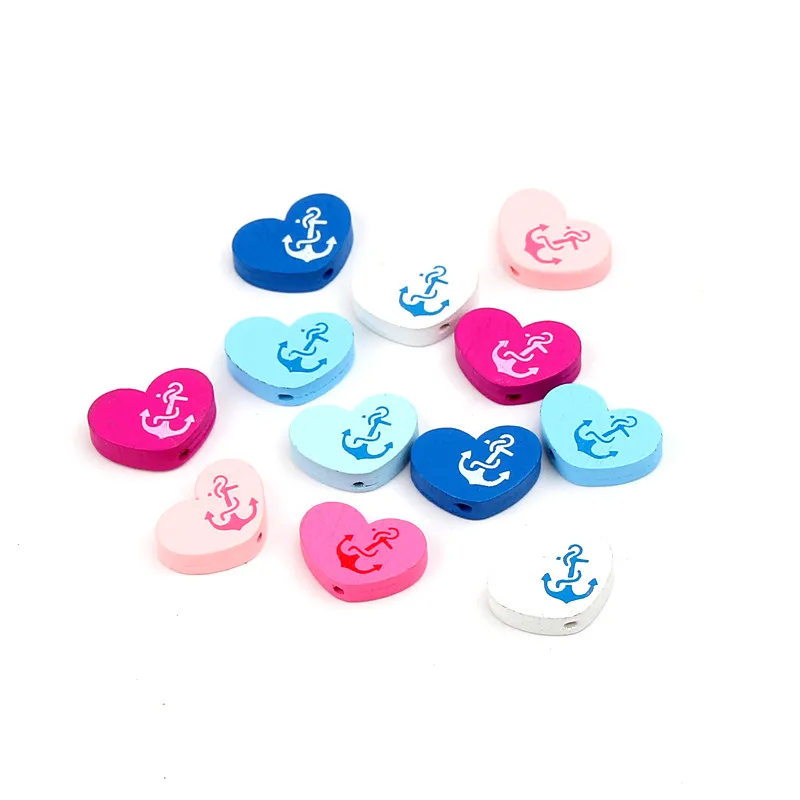 50pcs/Lot Multi-color Mixed Heart Shape Boat hook Wooden Beads Pattern Spacer Wood Beads 21X15mm Diy
50pcs/Lot Multi-color Mixed Heart Shape Boat hook Wooden Beads Pattern Spacer Wood Beads 21X15mm Diy