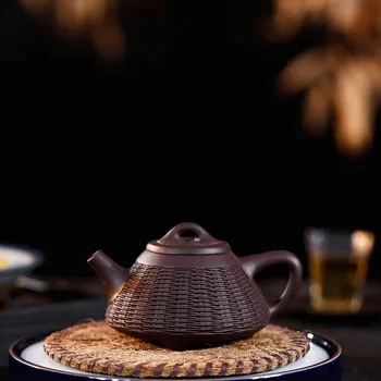 Teapot Full Manual Raw Ore Purple Ink For Imprinting Of Seals Bamboo Weaving You Stone Pot Kungfu Online Teapot Tea Set Suit
Teapot Full Manual Raw Ore Purple Ink For Imprinting Of Seals Bamboo Weaving You Stone Pot Kungfu Online Teapot Tea Set Suit
